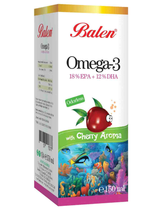 Balen Omega 3 Balık Yağı Vişne Aromalı 150 Ml