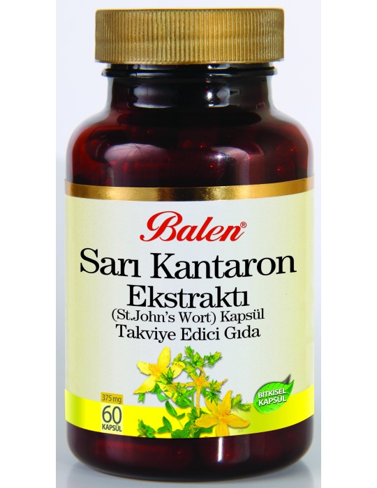 Sarı Kantaron Ekstraktı (St. John's Wort) Kapsül Takviye Edici Gıda