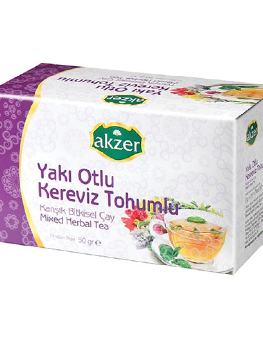 Akzer Yakıotlu Kereviz Tohumlu Çay 25  Adet